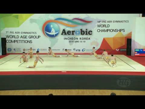 Spain  (ESP) - 2016 Aerobic Worlds, Incheon (KOR) - Qualifications Dance