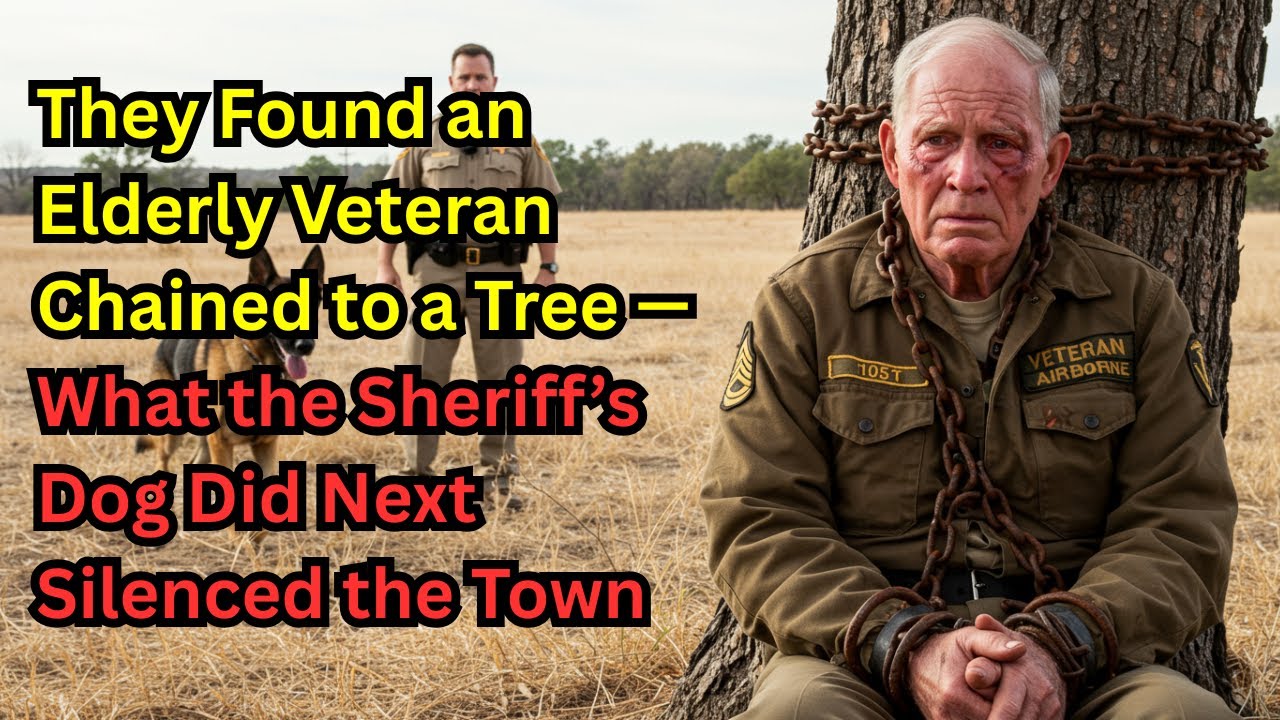They Found an Elderly Veteran Chained to a Tree — What the Sheriff’s Dog Did Next Silenced the Town