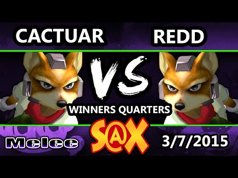 S@X Monthly - Cactaur (Fox) vs. VGBC | Redd (Fox) SSBM Winners Quarters - Melee