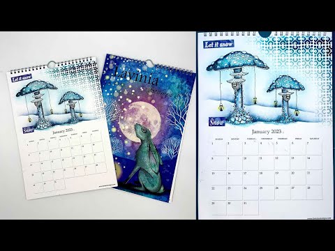 New Lavinia Create your own Calendar by Tracey Dutton - A Lavinia Stamps Tutorial