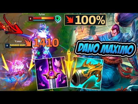 *OP* YASUO BUILD LETALIDADE COM DANO MÁXIMO NO FURACÃO !! - LEAGUE OF LEGENDS