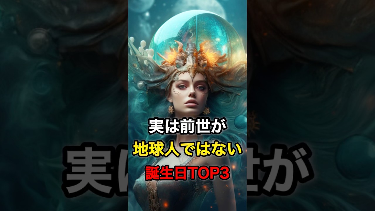 【あなたは何星人⁉️】実は前世が地球人ではない誕生日TOP3 #shorts #占い #スターシード #開運 #星座