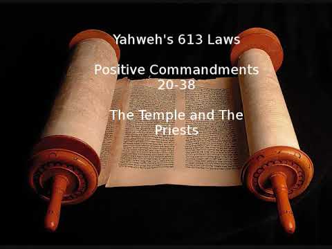 Yahweh 613 Laws - Complete Positive Laws and Prohibitive Laws