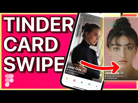 Tinder Card Swipe with Interactive Components | Figma Advanced Prototyping