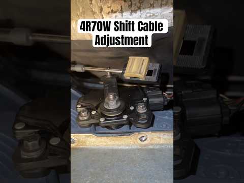 How To Adjust 4R70W Transmission Shift Cable Length, Shift Linkage Adjustment: 10th Gen F150 #shorts