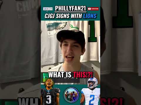 EAGLES FAN LIVE REACTION TO CJ GARDNER-JOHNSON SIGNING WITH LIONS AND LEAVING PHILLY 😡🤬 #shorts