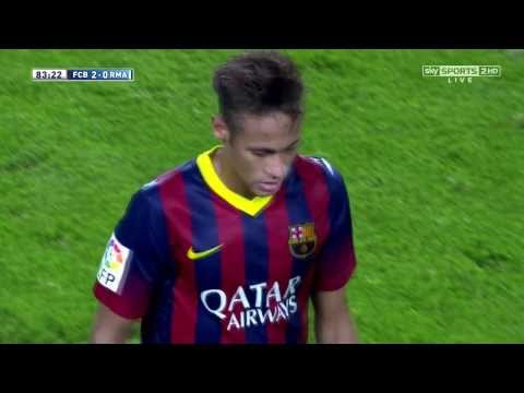 Neymar vs Real Madrid Home LA LIGA 2013-2014 (Spanish & English Commentary) HD 720p
