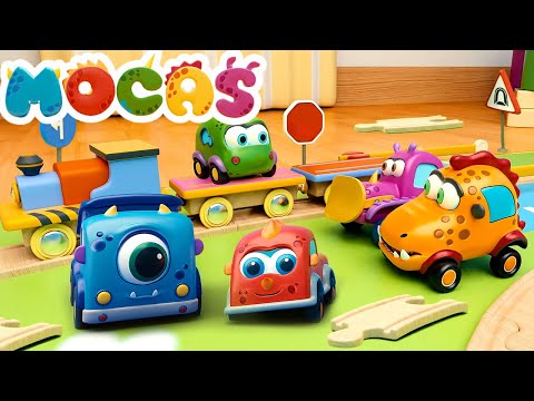 Mocas - Little Monster Cars | Car cartoons full episodes & best videos for kids. Toy trains for kids