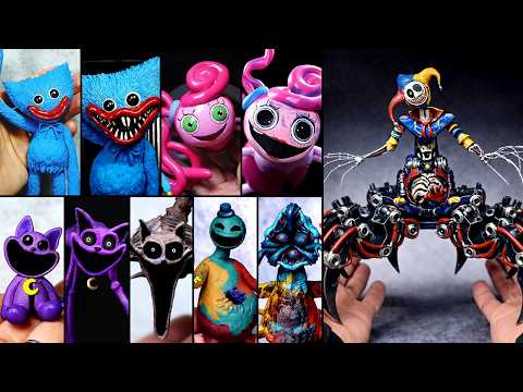Making Poppy Playtime Chapter 1, 2, 3, 4, 5 - ALL BOSSES Sculptures Timelapse