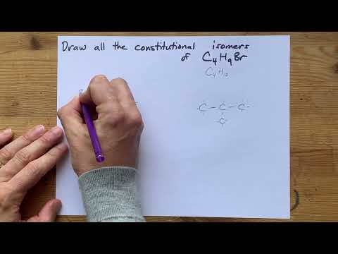 Draw all the constitutional isomers of C4H9Br