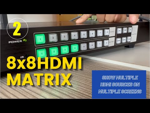 How to setup an 8x8 HDMI Matrix? MT-HD0808 4K HDMI matrix switcher 8 in 8 out