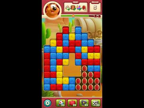 Toon Blast Level 8122 - NO BOOSTERS 🐻🐺🐱 | SKILLGAMING ✔️