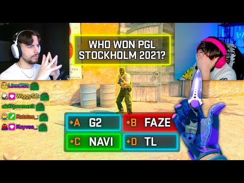 I challenged JL  to CS2 Trivia for $1000…