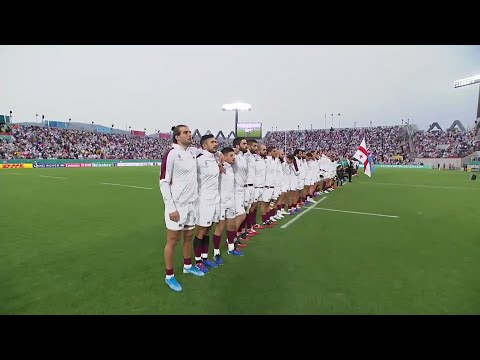 Georgia sing national anthem proudly