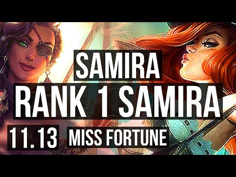 SAMIRA & Alistar vs MISS FORTUNE & Thresh (ADC) | Rank 1 Samira, Dominating | JP Challenger | v11.13