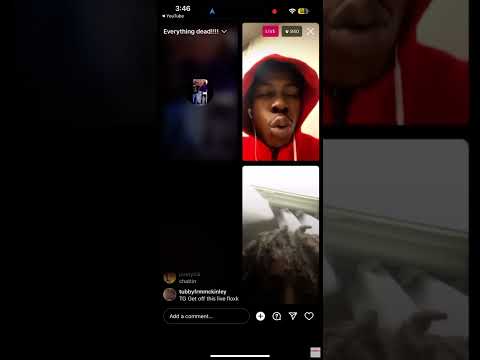 Tg flockaa gets pressed by crip goon (Yoppy) on live