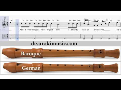 Blockflöte Lernen Ariana Grande Problem  Noten Blockflötenunterricht Schule Lied Lehrer Klasse Unter