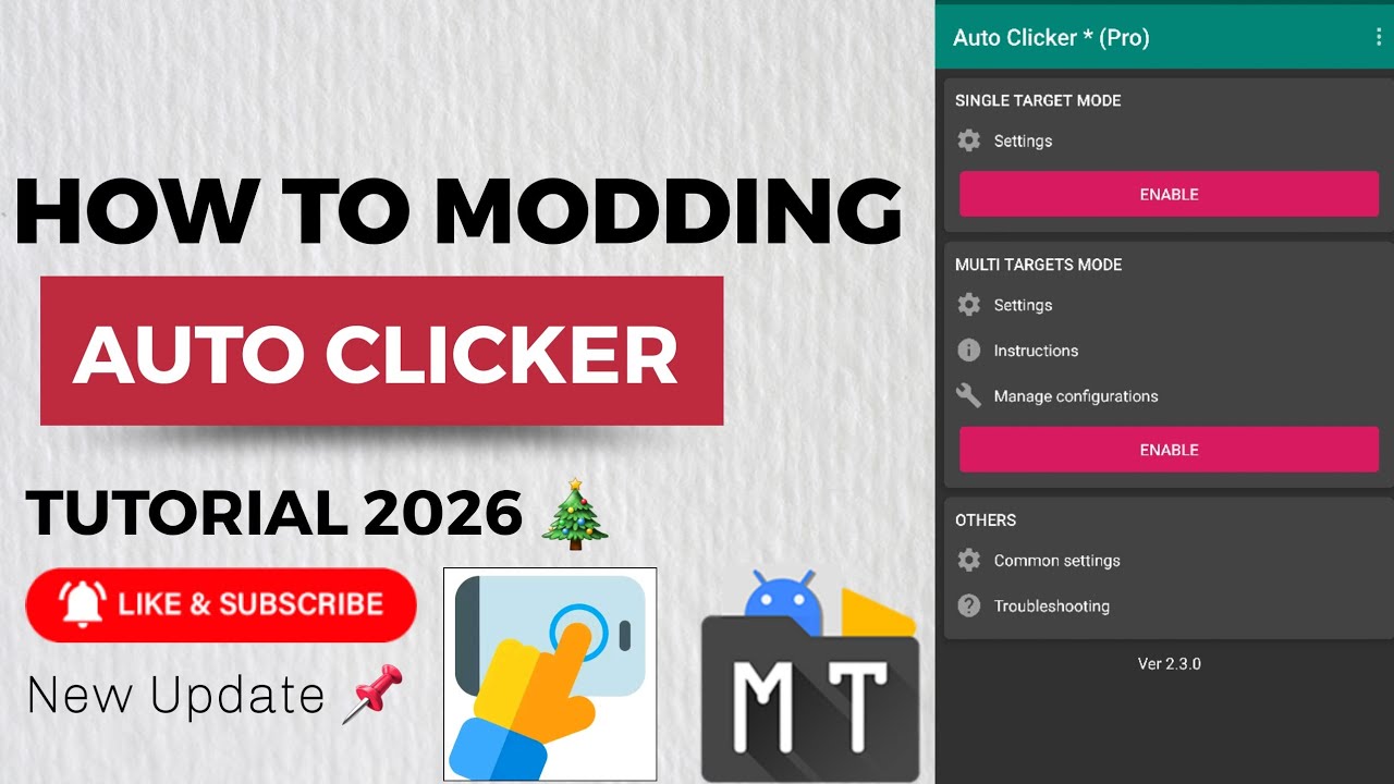 HOW TO MODDING AUTO CLICKER WITH MT MANAGER 2026