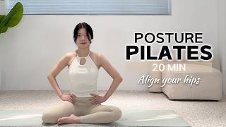 20 MIN POSTURE FIX PILATES WORKOUT – Improve Pelvic Alignment & Balance