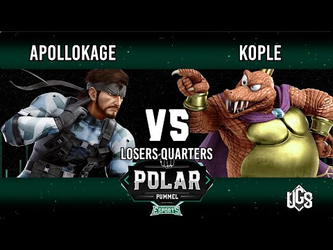 Polar Pummel  -  Losers Quarters  -  ApolloKage(Snake) Vs. Kople(King K Rool)