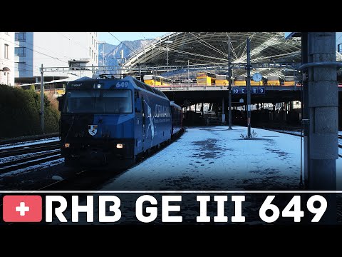Rhätische Bahn | Interregio nach St. Moritz | Ausfahrt in Chur
