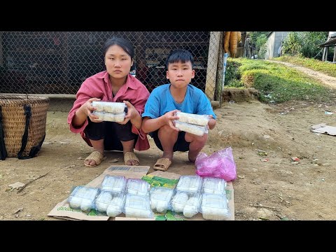 Mute boy and girl harvest cassava garden - How to make cassava cakes to sell l Daily life