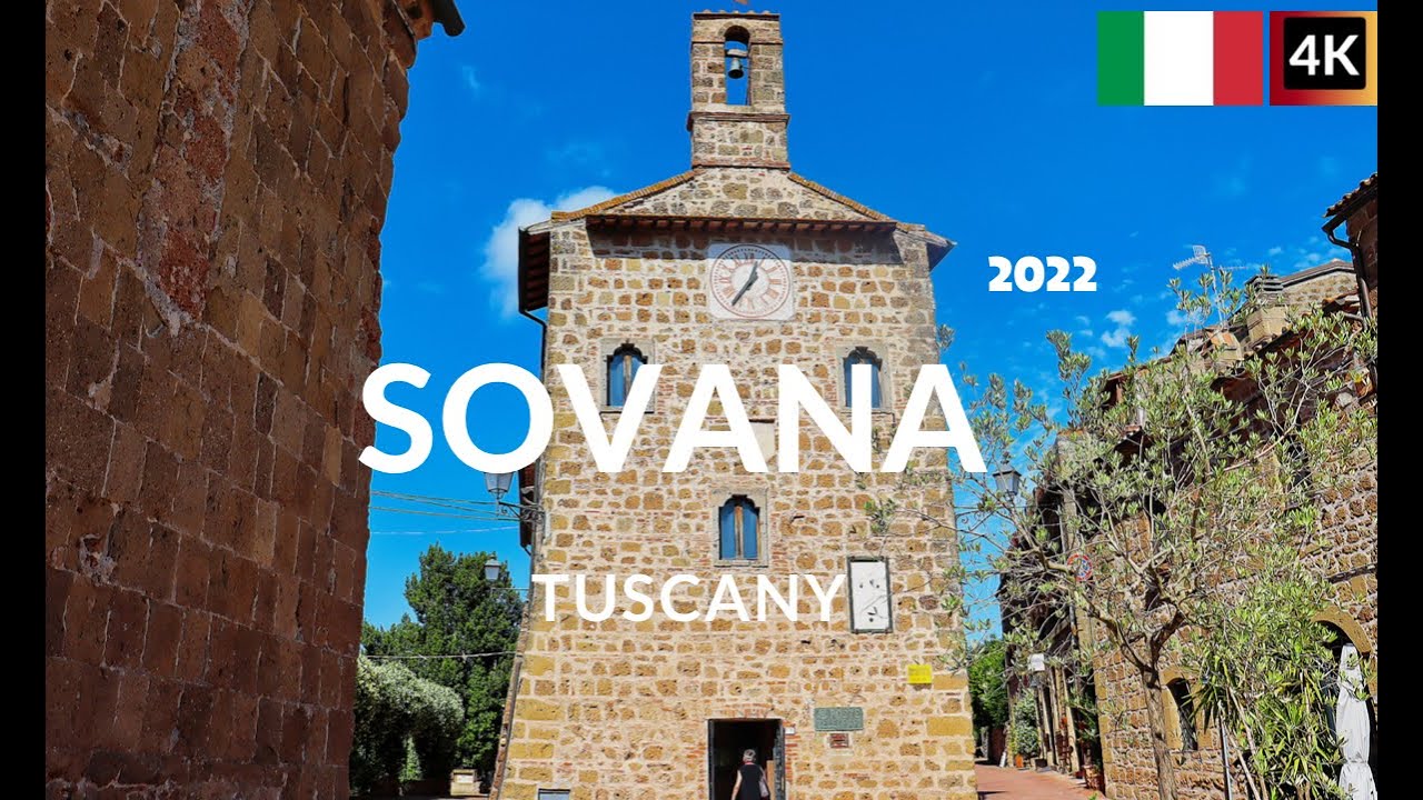 【Sovana 2022】4K Walk in the beautiful Borgo | Tuscany Italy