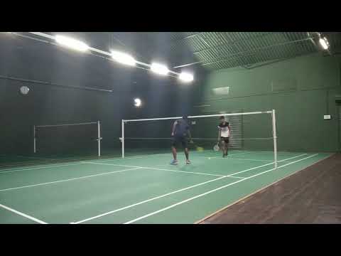 Sabarish Vs surya badminton match @ vellore