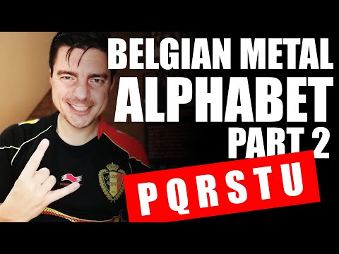 Belgian Metal Alphabet - Part 2 PQRSTU