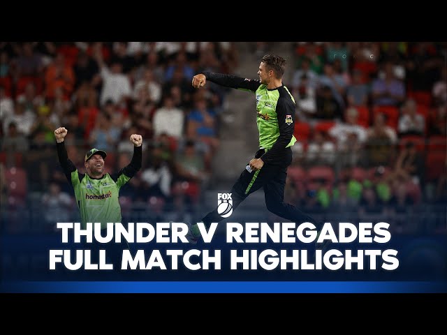 Sydney Thunder vs. Melbourne Renegades  | Full Match Highlights I 30/12/24 | BBL | Fox Cricket