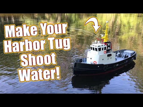 It Shoots Water! ProBoat Horizon Harbor Tug Boat Pump Install & Leak Solved! | RC Driver
