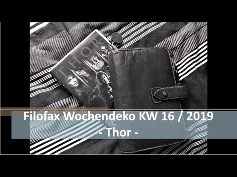 Filofax Wochendeko KW 16 / 2019 - Thor