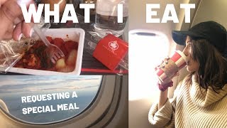 what I eat in a travel day vlog