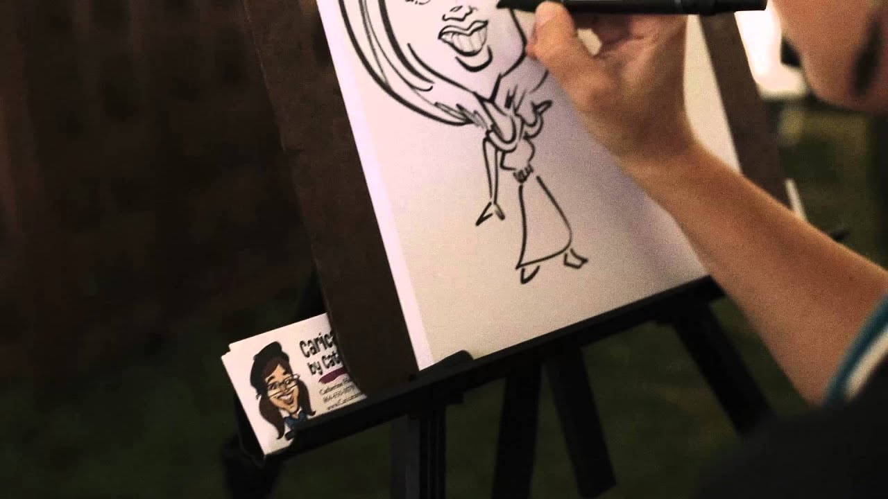 Promotional video thumbnail 1 for Caricatures By Catherine