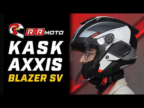 AXXIS BLAZER SV_ otwarty kask motocyklowy jet ECE 22.06 | blenda, spoiler i wentylacja