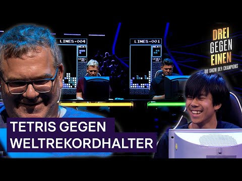 WUNDERKIND spielt Tetris mit den Füßen 🦶😱 gegen Knossi, Elton und Tim Mälzer​ | Drei Gegen Einen 💪​