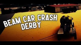 beam car crash derby en tôle froissée