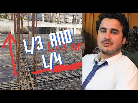 how to provide l/3 and l/4 negative reinforcement in bent up bar rcc slab at construction site