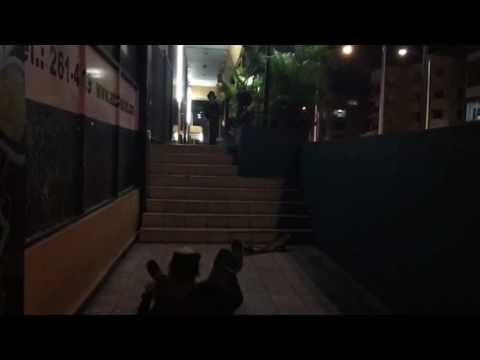 Skateboarding in the streets of panama city
