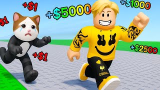 كل خطوة = +1 فلوس $????$ وبتطور نفسك اكثر علشان تجرى اسرع ????جربت كل التطويرات????⚡