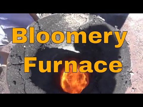 Preparing a bloomery furnace for an iron smelt