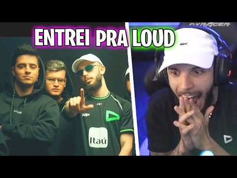 TASPIO REAGINDO AO ENTREI PRA LOUD