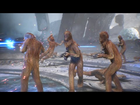 Clone Troopers vs Wookies - Star Wars Jedi: Fallen Order NPC Wars