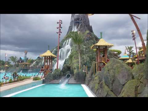 Different Points Of View Ko'okiri Body Plunge Volcano Bay Water Park Drop Slide Orlando Florida 2017
