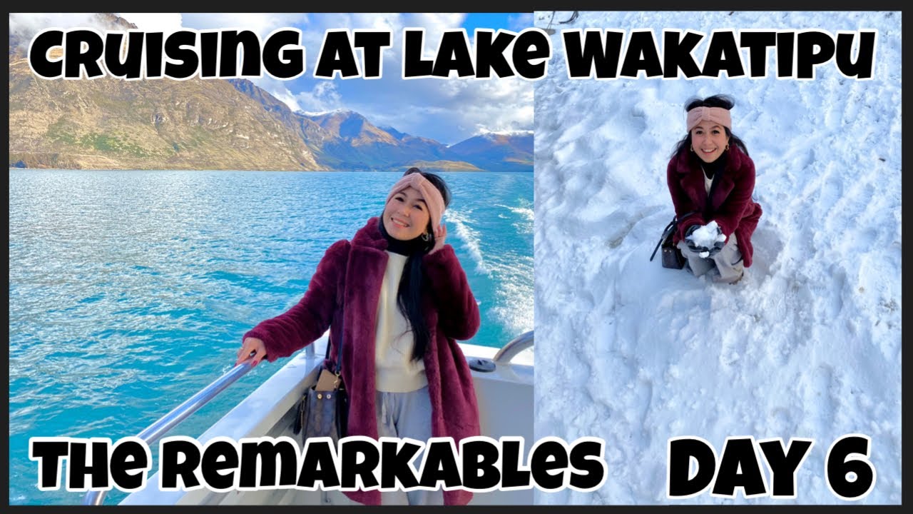 A traveler experiences cruise tour on Lake Wakatipu.