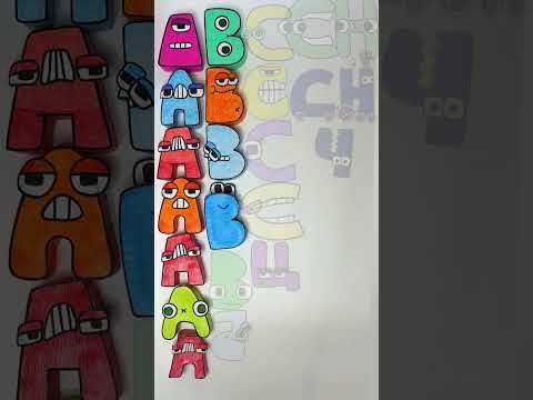 😳 SHOW ALL My Paper Alphabet`s A - CH #shorts #alphabetlore