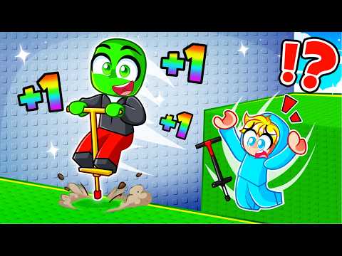 I JUMP HIGHER EVERY SECOND on POGO in Roblox!