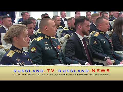 Putin trifft Absolventen des ersten Jahrgangs des Programms „Zeit der Helden“