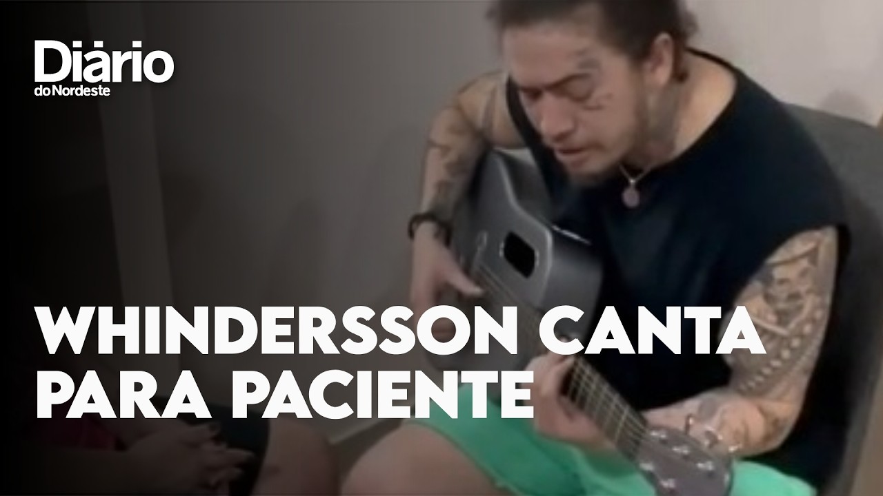 Imagem da notícia Whindersson Nunes emociona ao visitar mulher com câncer e cantar música de fé