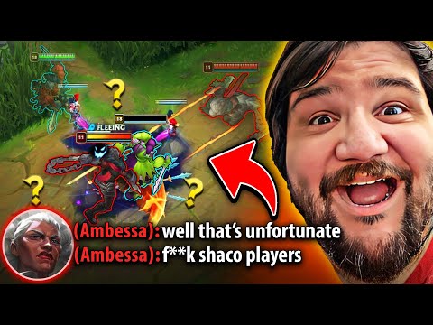 THIS AMBESSA WASN'T READY FOR PINK WARD'S SHACO!! (PERFECT CLONE BAIT)